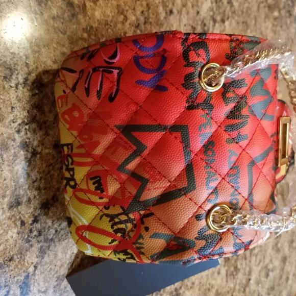 LE MIEL VEGAN PETA-APPROVED CROSS BODY HANDBAG Red - Picture 8 of 16